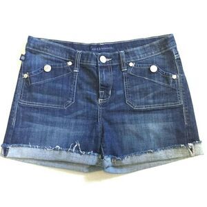 ROCK & Republic Stinger Raw Cut Denim Shorts 12
